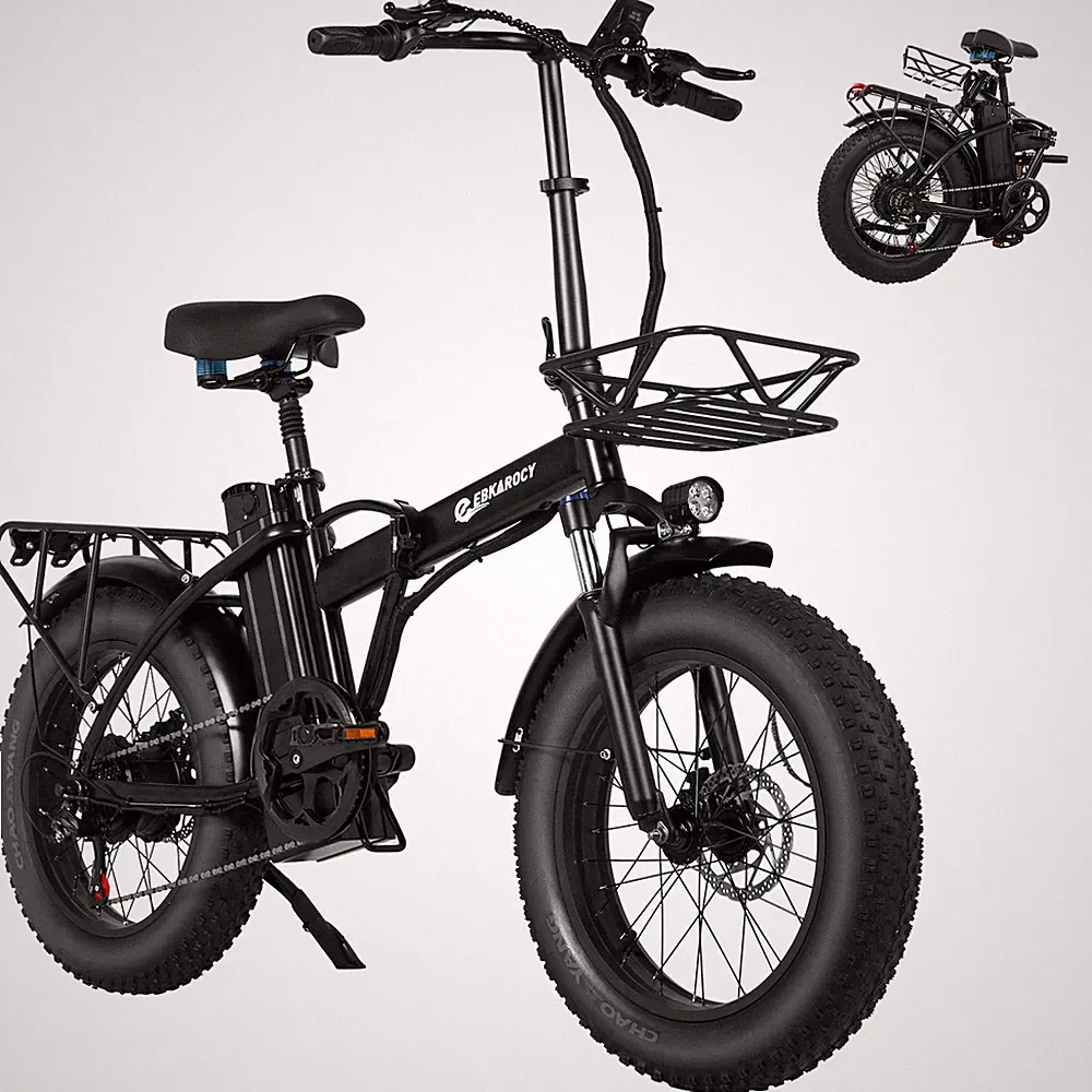 400w Folding Electric Bike 750/400W 48V Fat Tire Adult E-bike
