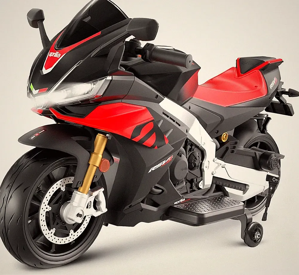 Aprilia 24V Kids Electric Motorcycle 10KMH Dirt Bike Ride on Motorbike LED Light