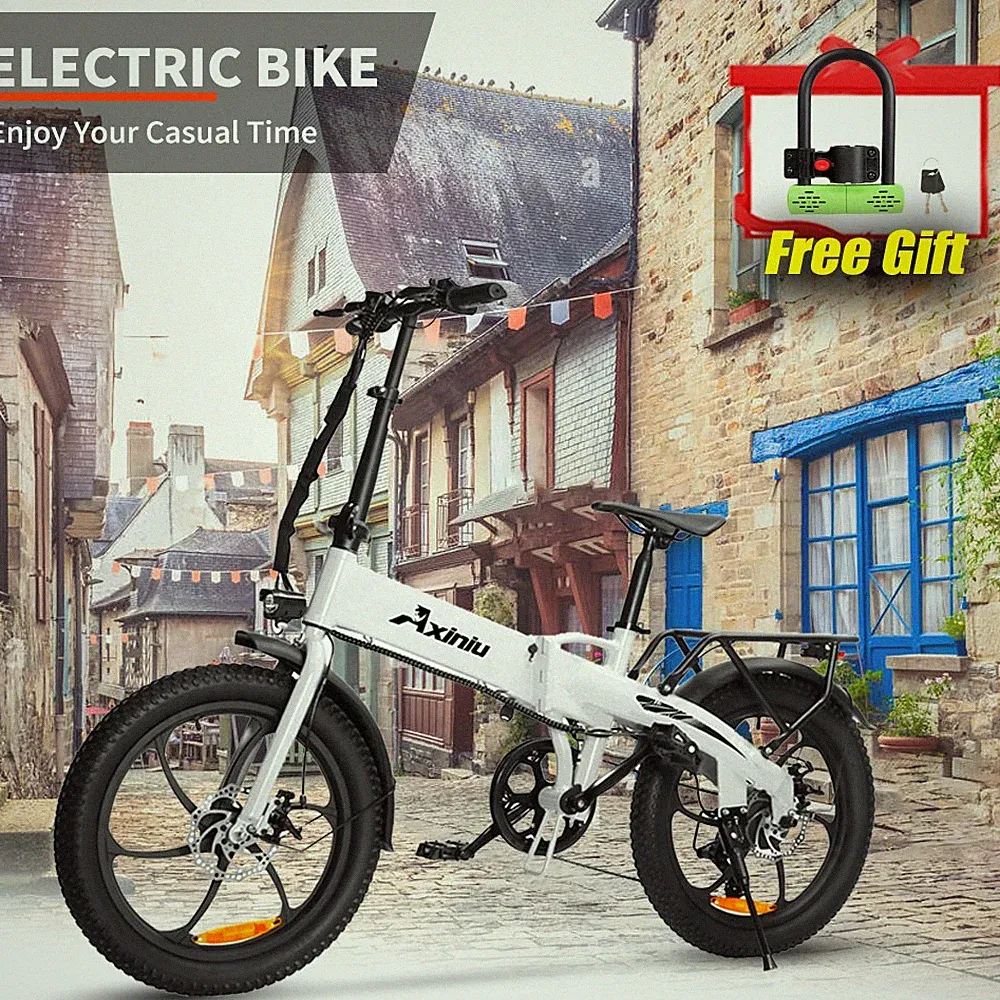 Electric Bike E-Bike 850W 48V 13AH for Adult Bicycle 20" Fat Tire Folding Ebike